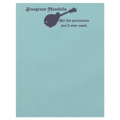 Bluegrass Mandolin - All the Percussion You Need Custom Flyer by willowdewisp