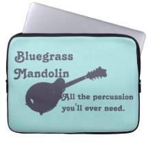 Bluegrass Mandolin - All the Percussion You Need Laptop Sleeves