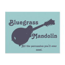 Bluegrass Mandolin - All the Percussion You Need Post Card