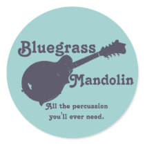 Bluegrass Mandolin - All the Percussion You Need Stickers
