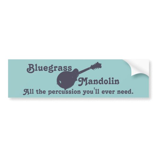 Bluegrass Mandolin Bumper Sticker bumpersticker