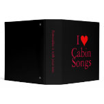 Bluegrass Music: I (heart) Cabin Songs Vinyl Binder