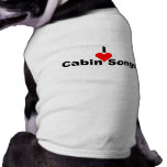 Bluegrass Music: I (heart) Cabin Songs Dog Shirt