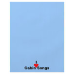 Bluegrass Music: I (heart) Cabin Songs Personalized Flyer