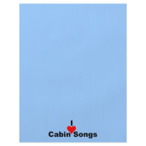 Bluegrass Music: I (heart) Cabin Songs Personalized Flyer
