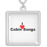 Bluegrass Music: I (heart) Cabin Songs Custom Necklace