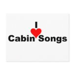 Bluegrass Music: I (heart) Cabin Songs Post Cards