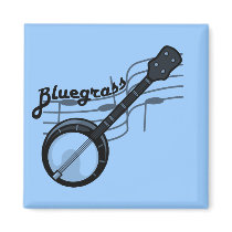 Bluegrass music with banjo magnets