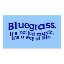 Bluegrass: Not Just Music, a Way of Life Business Card Template
