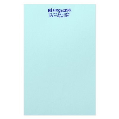 Bluegrass: Not Just Music, a Way of Life Customized Stationery by willowdewisp