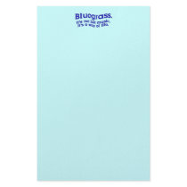Bluegrass: Not Just Music, a Way of Life Customized Stationery