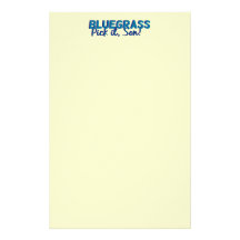 Bluegrass: Pick it, Son! Customized Stationery