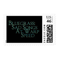 Bluegrass: Sad Songs At Warp Speed Postage Stamp