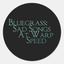 Bluegrass: Sad Songs At Warp Speed stickers
