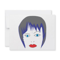 bluehair invitations by Cheryldesigns bluehair invitations