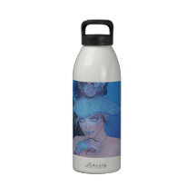 BlueHatHair.jpg Reusable Water Bottle