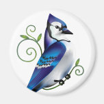 Bluejay Day Refrigerator Magnet