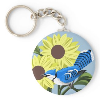 Bluejay Key Chains keychain