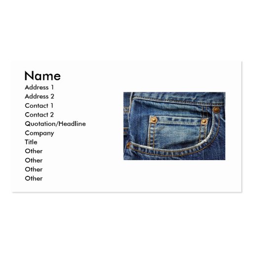 Bluejeans Business Card (front side)