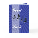 BlueMusicnote strip-customize any occasion Greeting Cards
