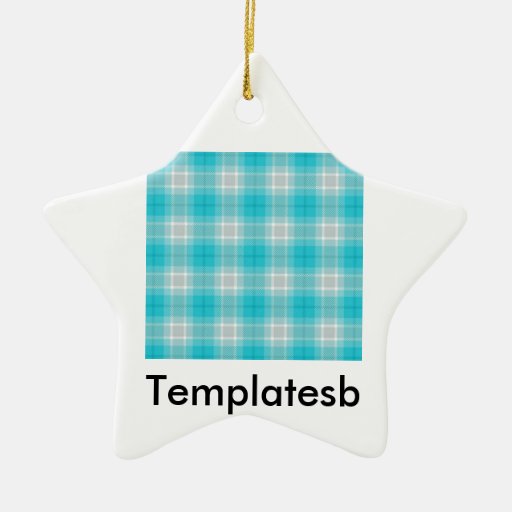 blueplaid ornaments