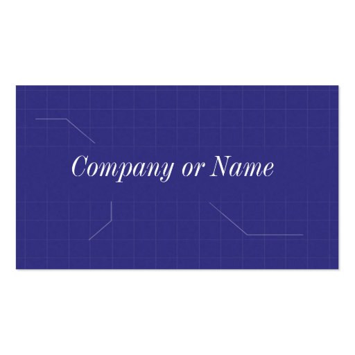 Blueprint / Engineering Business Card Templates