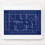 blueprint - house plan mouse pads
