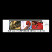 Blues411 Bumper Sticker bumper stickers