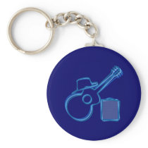 Blues Guitar Keychain