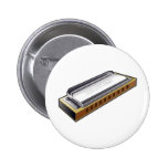 Blues Harmonica - Button