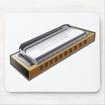 Blues Harmonica - Mousepad