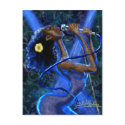 Blues in Rhapsody Postcard by E_A_Richburg Blues in Rhapsody Postcard