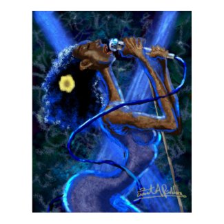 Blues in Rhapsody Poster print