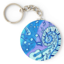 Blues Keychain
