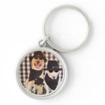 Blues Labs & Cool Cat Keychain