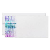 Blues Lines Product Photo,Announcement Template Photo Cards