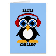 blues music greeting card