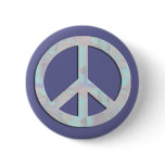 Blues Peace Sign Button
