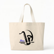 Blues Sax Canvas Bag