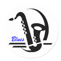 Blues Sax stickers by jazzbluesboutique Blues Sax stickers