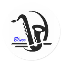 Blues Sax stickers by jazzbluesboutique Blues Sax stickers
