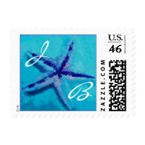 Blues Starfish Monograms stamps