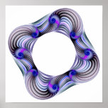 Blues Time Spirals Print