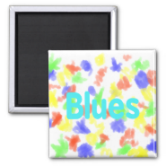 Blues word teal music design.png magnets