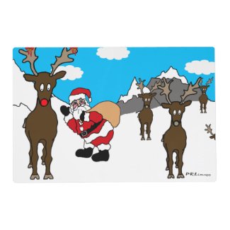 BlueSky Christmas Laminated Placemat