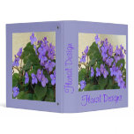 Bluest Blue Violets 3 Ring Binder