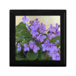 Bluest Blue Violets Keepsake Box