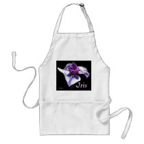 Bluest Purple Iris aprons by CaroleArt Bluest Purple Iris aprons