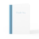 BlueStriped Thank You cards