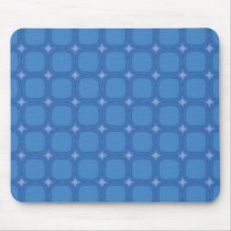Bluesville Retro Squares Stars mousepads